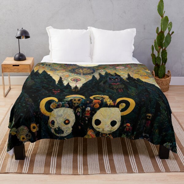 Item preview, Teddy Bear Cult Midnight Moonlight Mountain Ritual Site under the Abstract night Stars designed and sold by MysticAlgorithm.