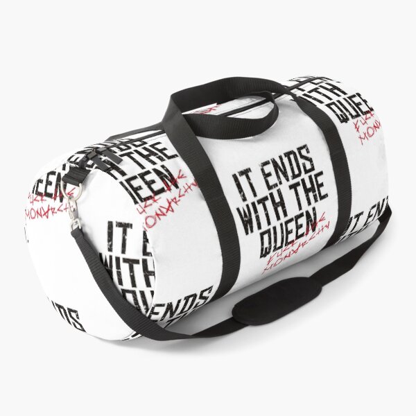 Item preview, IT ENDS WITH THE QUEEN, FUCK THE MONARCHY black / Cool and Funny quotes designed and sold by DRK7DSGN.