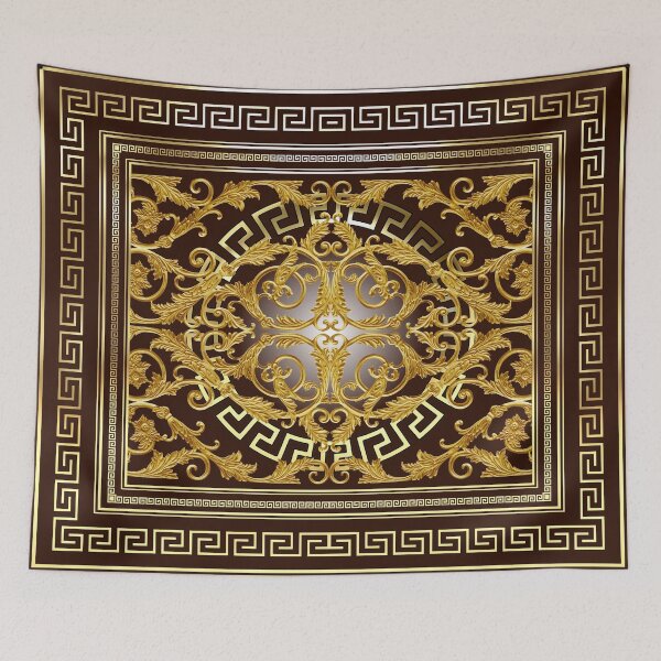 Item preview, Baroque Greek Keys Gold Maroon designed and sold by Yiorgos Designs.