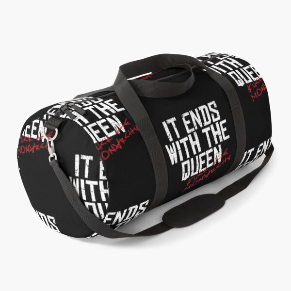 Item preview, IT ENDS WITH THE QUEEN, FUCK THE MONARCHY white / Cool and Funny quotes designed and sold by DRK7DSGN.