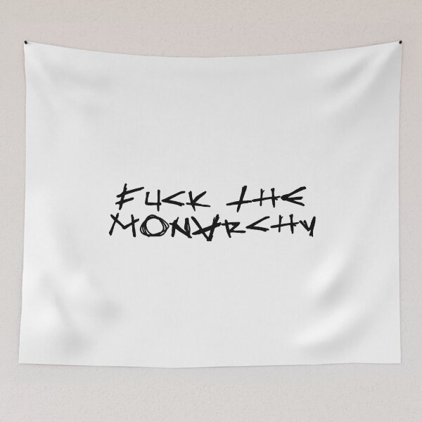 Item preview, FUCK THE MONARCHY black / Cool and Funny quotes designed and sold by DRK7DSGN.
