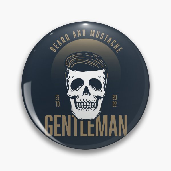 Item preview, Mustachioed Skull Haircut at the Barbershop designed and sold by rukurustudio.