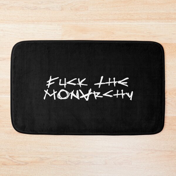 Item preview, FUCK THE MONARCHY white / Cool and Funny quotes designed and sold by DRK7DSGN.