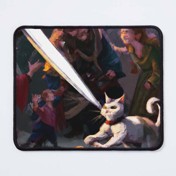 Item preview, Arty the Cat, throwing down (Baroque) designed and sold by thecatandkettle.