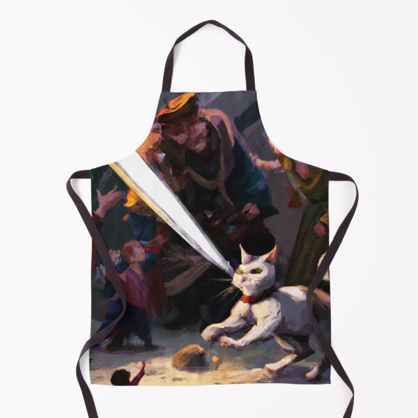 Item preview, Arty the Cat, throwing down (Baroque) designed and sold by thecatandkettle.