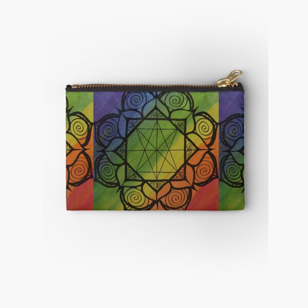 Item preview, HIGHEST POTENTIAL MANDALA ~ SACRED GEOMETRY FOR THE SOUL~ RAINBOW CHAKRA COLORS designed and sold by Ann Chatfield.