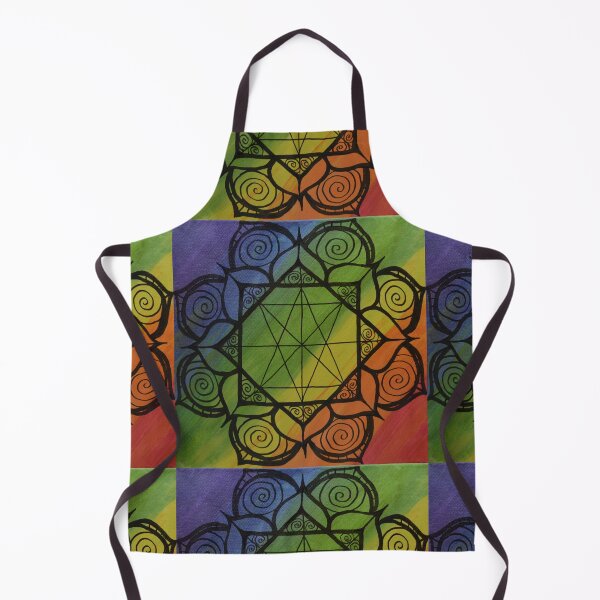 Item preview, HIGHEST POTENTIAL MANDALA ~ SACRED GEOMETRY FOR THE SOUL~ RAINBOW CHAKRA COLORS designed and sold by Ann Chatfield.