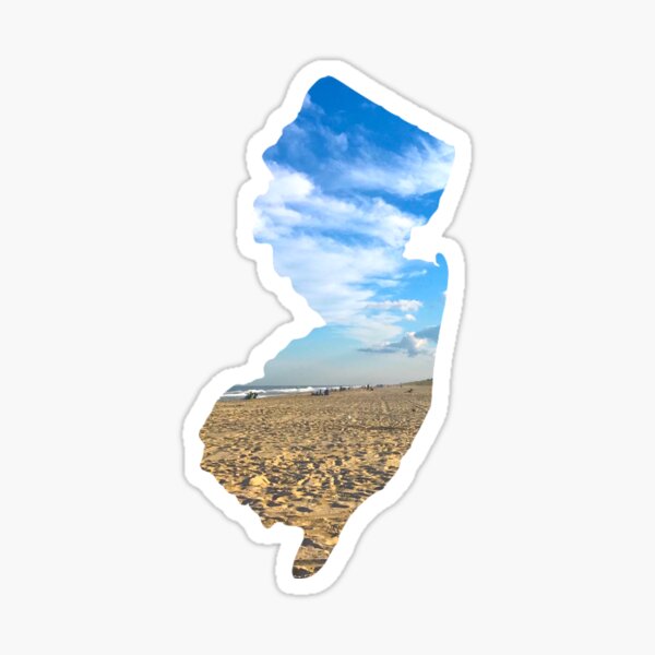 The Shape of the New Jersey- Long Beach Island Sticker