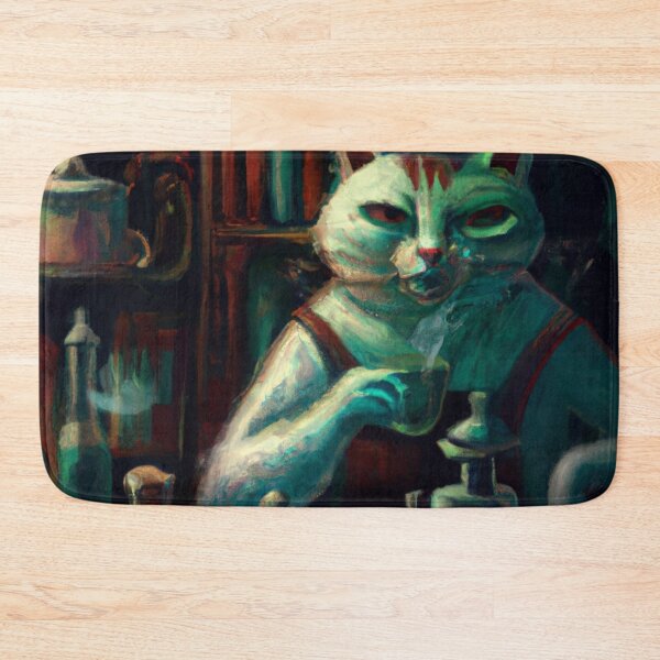 Item preview, Gumball the Cat, taking a break in the lab (Fantasy) designed and sold by thecatandkettle.