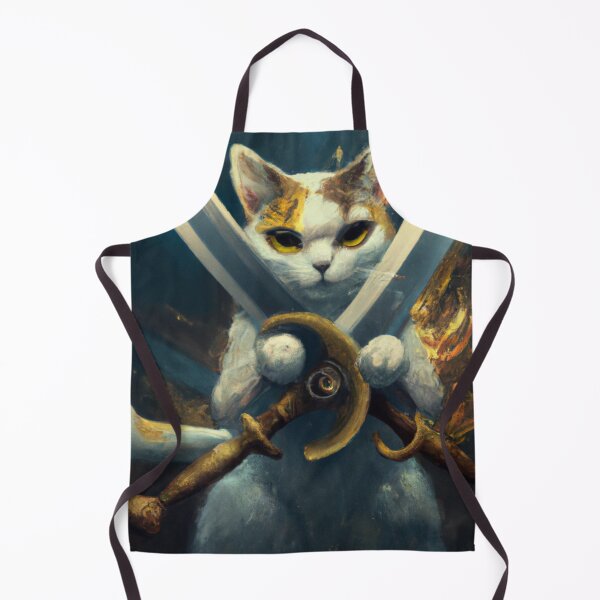 Item preview, Peter the Cat, with duel swords (Fantasy) designed and sold by thecatandkettle.