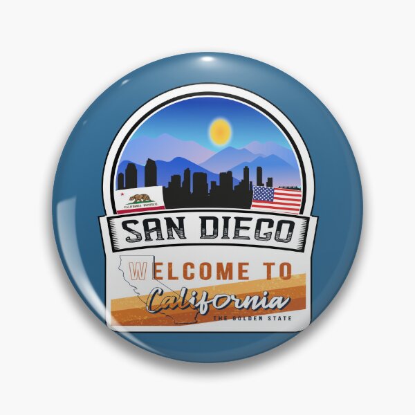 Artikelvorschau, San Diego, Willkommen in Kalifornien, dem Golden State | US-Bundesstaaten und Städte Serie -33 entworfen und verkauft von WorldStateArt.
