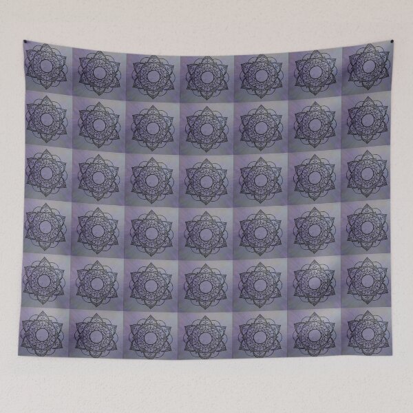 Item preview, CROWN CHAKRA MANDALA ~ SACRED GEOMETRY FOR THE SOUL~ PURPLE designed and sold by Ann Chatfield.