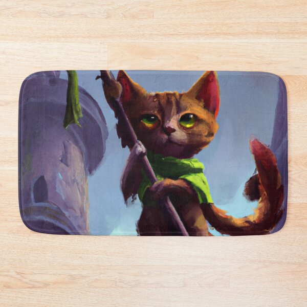 Item preview, Link the Cat, with staff (Fantasy) designed and sold by thecatandkettle.