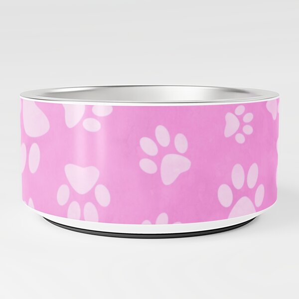Pink paws Pet Bowl
