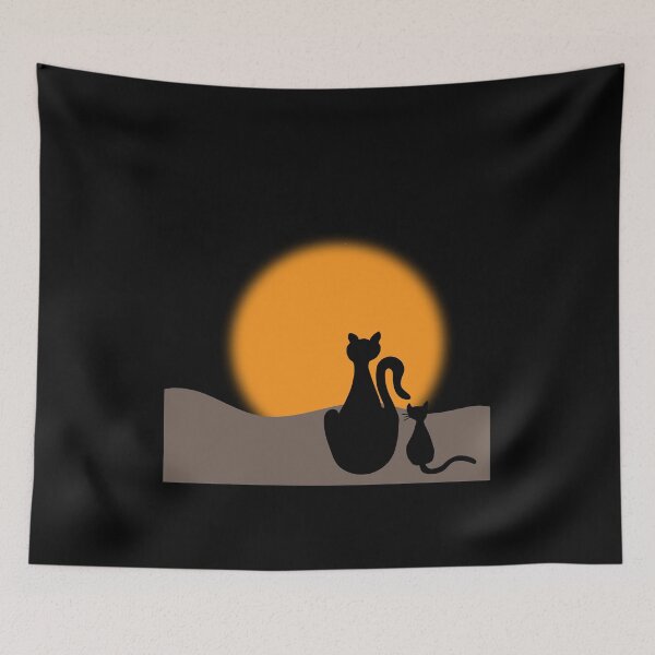Item preview, Cat watching sunset designed and sold by Ashlison.
