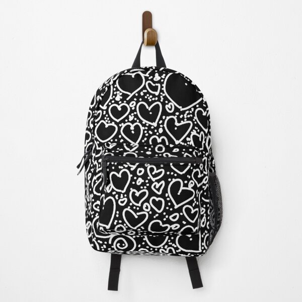 Item preview, Black Doodle Hearts designed and sold by drumweaver.