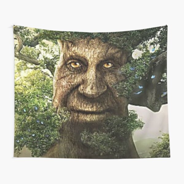 Wise Mystical Elucidative Tree Original Art [Hi-Res] Tapestry for Sale by  Cowboy Mike