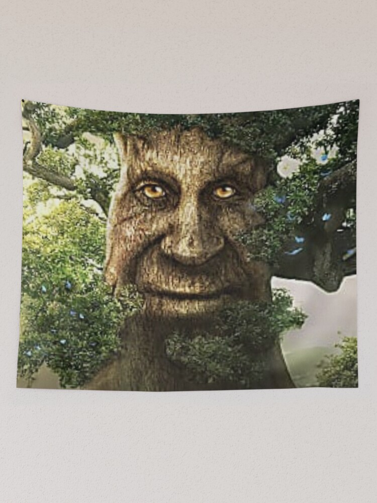 Wise Mystical Elucidative Tree Original Art [Hi-Res] Tapestry for Sale by  Cowboy Mike