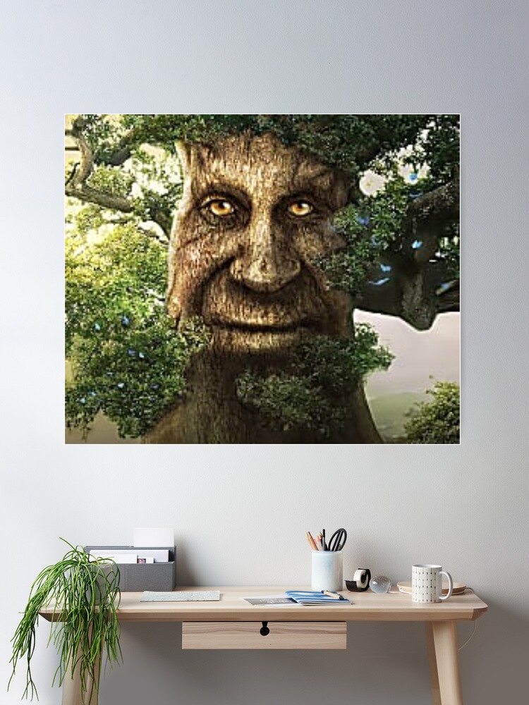 Wise Mystical Elucidative Tree Original Art Canvas Print Canvas, Poster