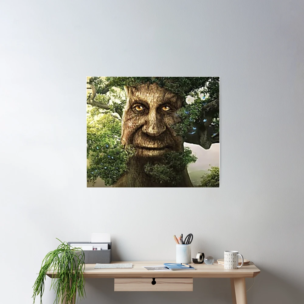 Wise Mystical Elucidative Tree Original Art Canvas Print Canvas, Poster