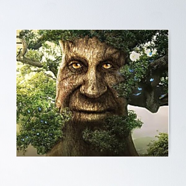 Item preview, Wise Mystical Elucidative Tree Original Art [Hi-Res] designed and sold by Cowboy Mike.