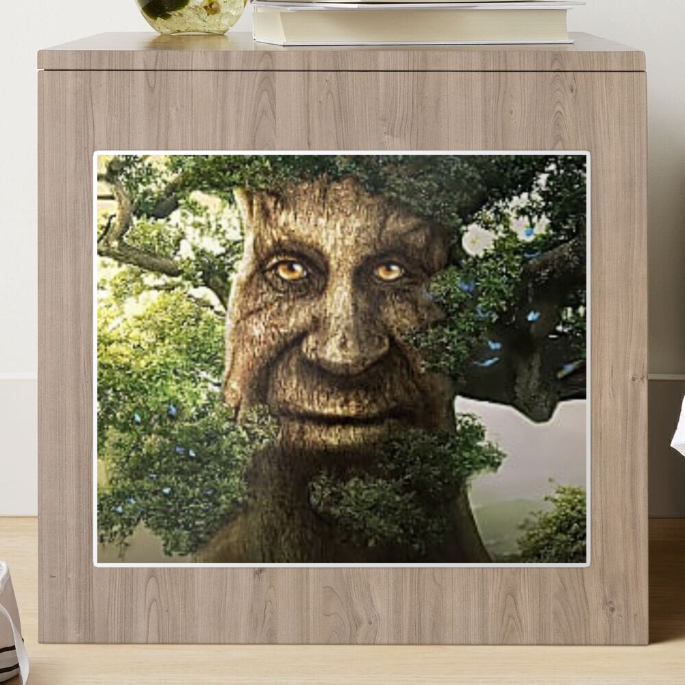 Wise Mystical Elucidative Tree Original Art Canvas Print Canvas, Poster