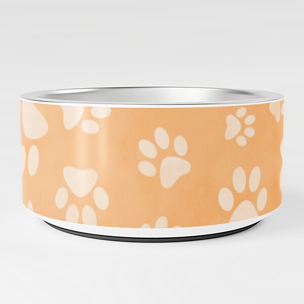 Orange paws Pet Bowl