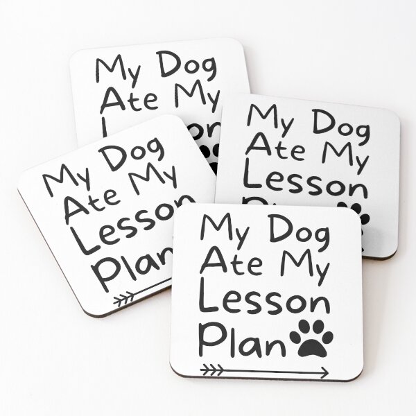 Item preview, My dog ate my lesson plan Funny teachers dogs lovers gift designed and sold by MouDantArts.
