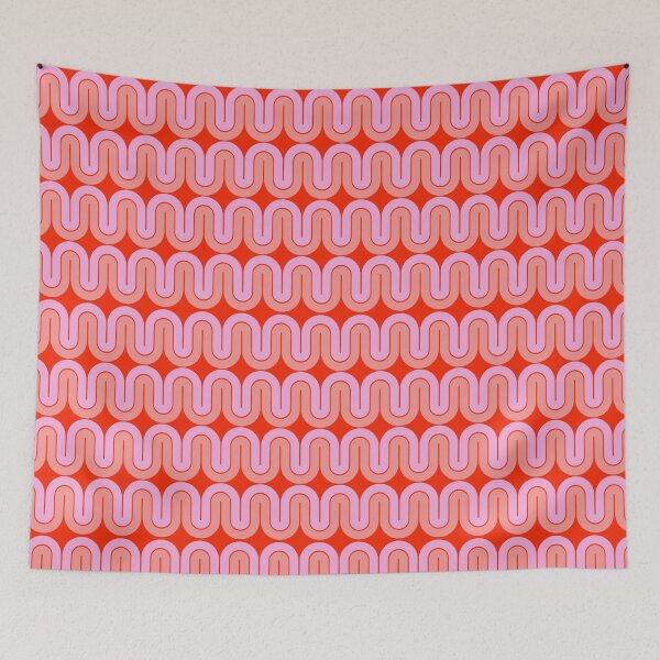 Item preview, Dramatic Red and Pink Waves designed and sold by MineEyes.