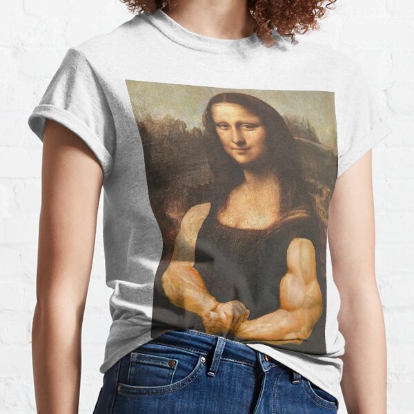 Muscular Mona Lisa Classic T-Shirt