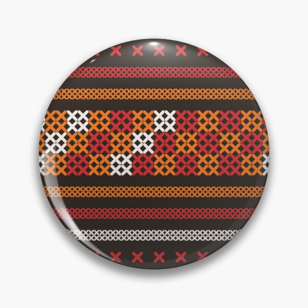 Item preview, Ethnic Akha Embroidered fabric Pattern design for textile designed and sold by dpsstudio.