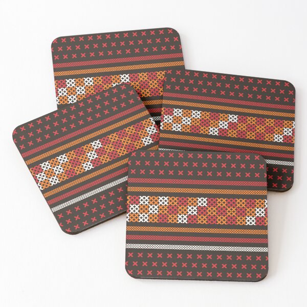 Item preview, Ethnic Akha Embroidered fabric Pattern design for textile designed and sold by dpsstudio.