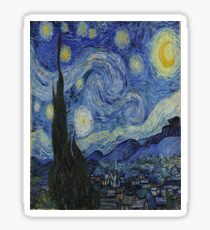 The Starry Night by Vincent van Gogh Sticker