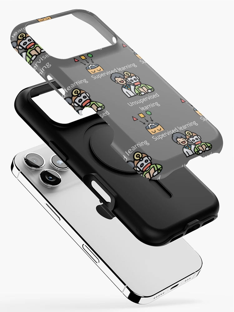 Thumbnail 2 of 4, iPhone Case, Unsupervised learning Supervised learning designed and sold by UpcomingTech.