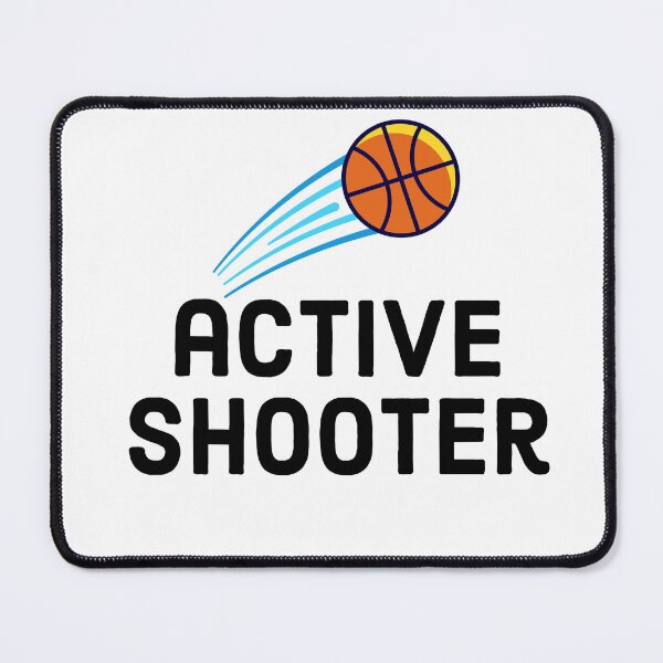 Item preview, active shooter(basketball) shirt designed and sold by TipsyTees-net.