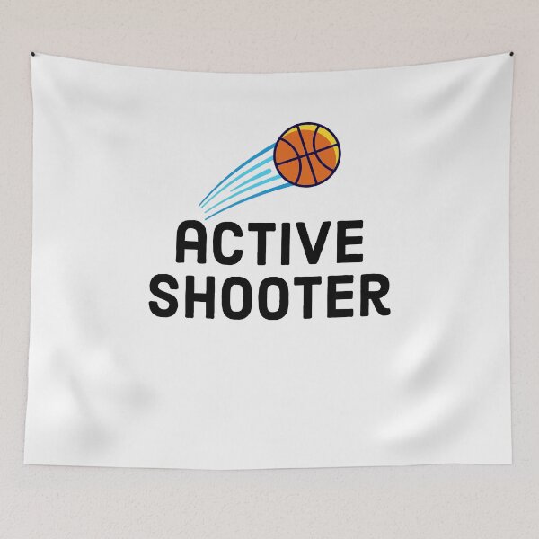 Item preview, active shooter(basketball) shirt designed and sold by TipsyTees-net.