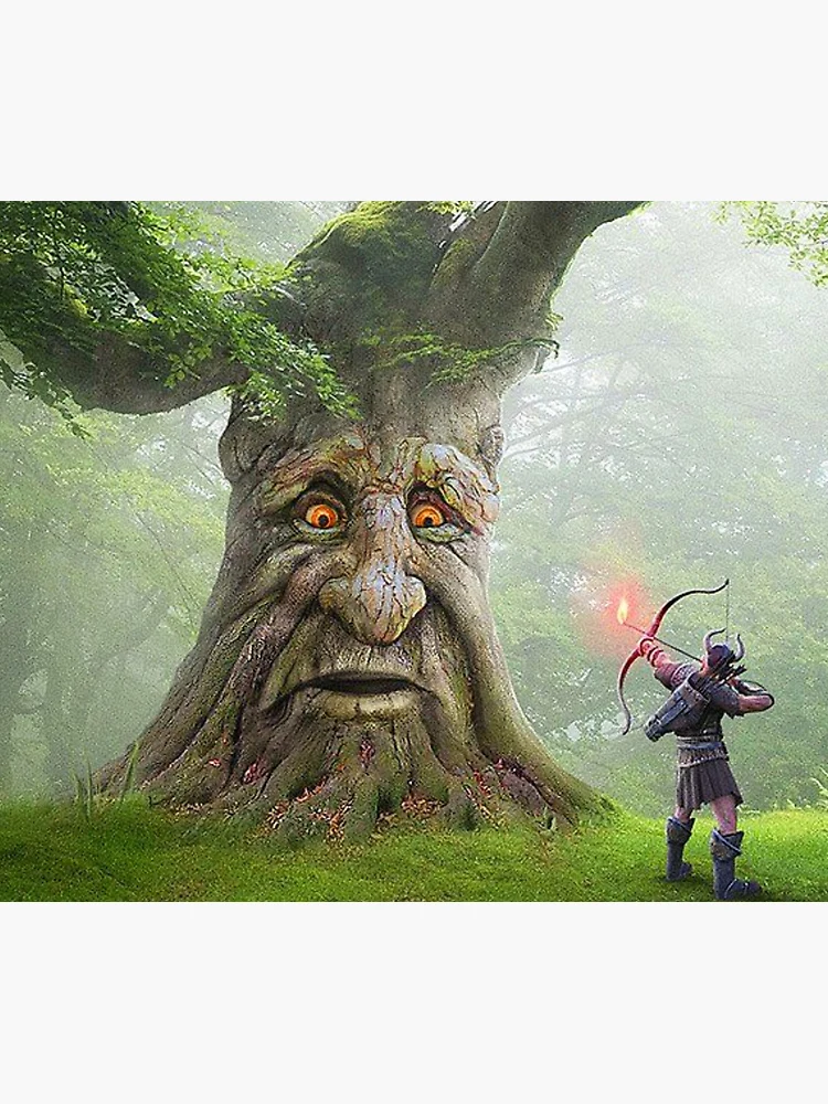 Wise Mystical Tree laughs and sticks tongue out with dubstep music #му, Wise  Mystical Tree