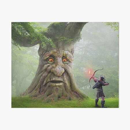 Wise Mystical Tree meme Art Board Print for Sale by T-Look