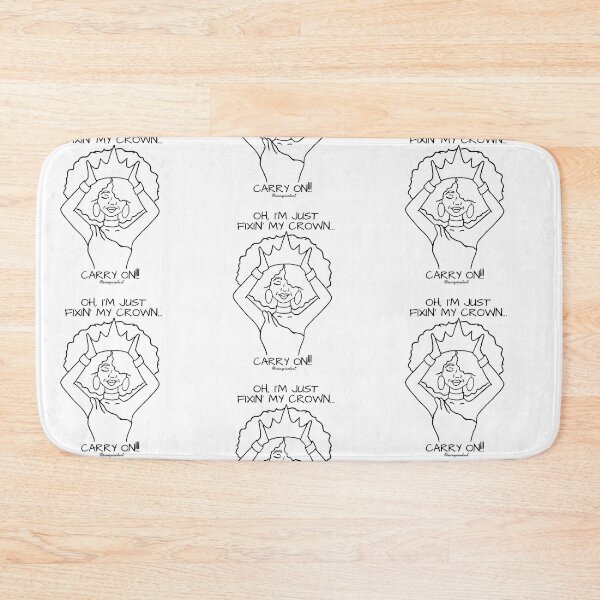 Item preview, FIXIN MY CROWN WHITE designed and sold by soinspiredart.
