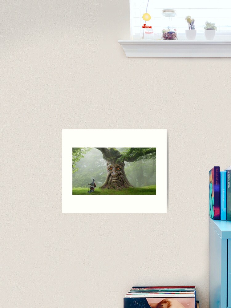 Wise Mystical Elucidative Tree and 50 Year Old Gamer Original Art [Hi-Res]  Art Print for Sale by Cowboy Mike