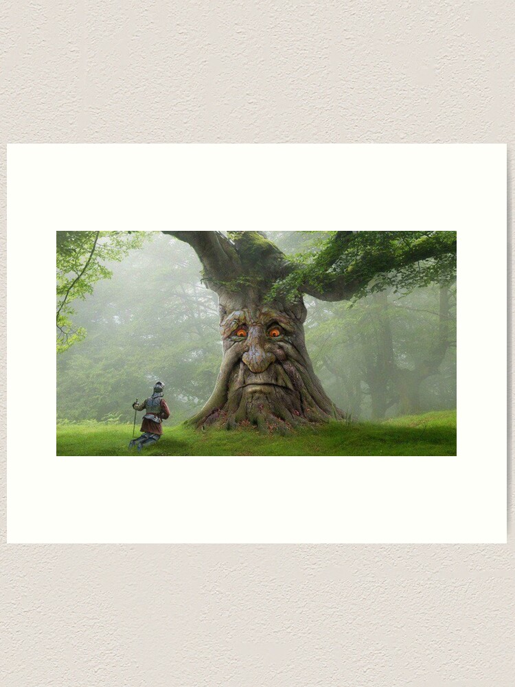 Wise Mystical Elucidative Tree and 50 Year Old Gamer Original Art