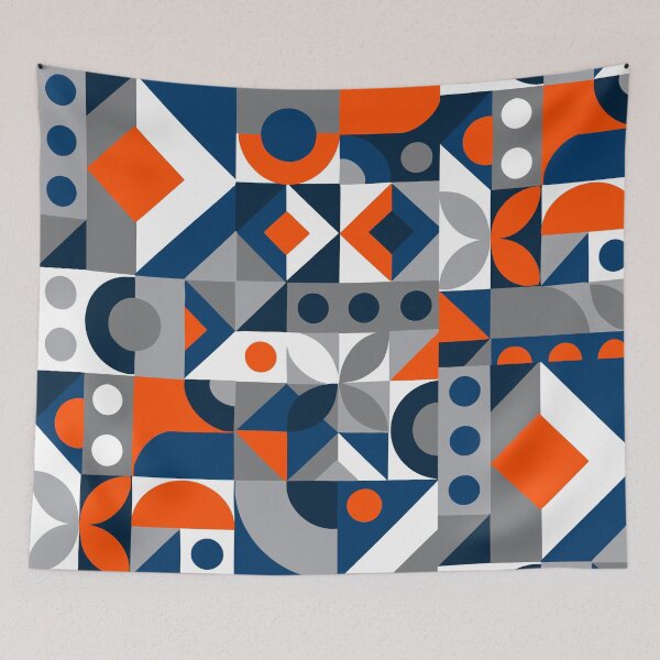 Item preview, blue and orange cube paradise designed and sold by briegot.