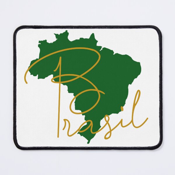 Item preview, Brazil / Brasil with country contour  designed and sold by Cosmic train.