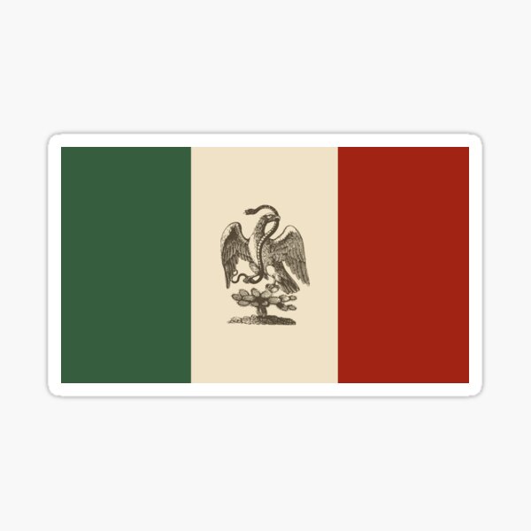 Artikel-Vorschau von Bandera de Mexiko 1800, designt und verkauft von boltjesdesign.