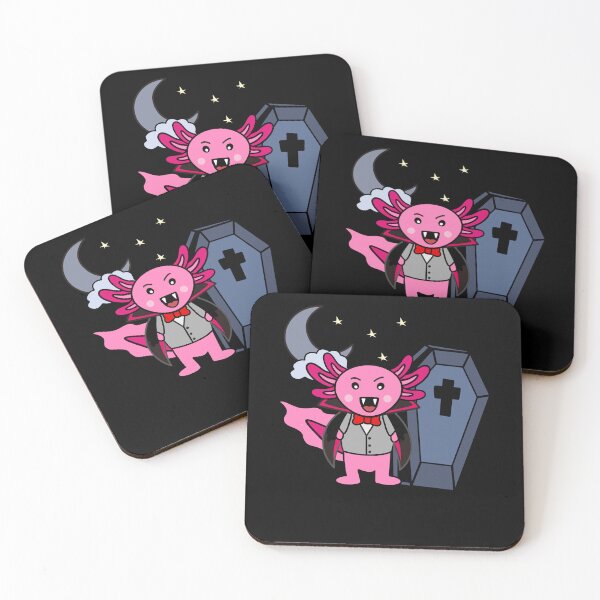 Item preview, Kawaii Halloween Vampire Axolotl designed and sold by eternallygifted.