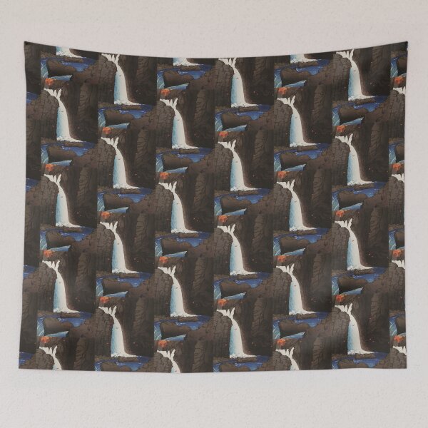 Item preview,  Kawase Hasui Yuhi Waterfall in Autumn designed and sold by TeeARTHY.