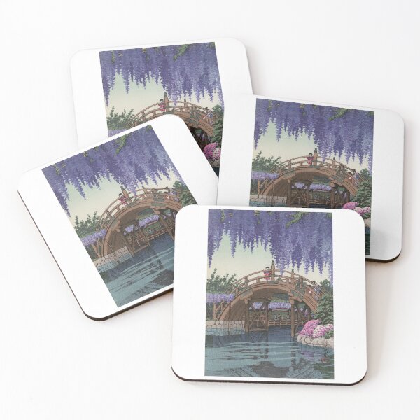 Item preview,  Kawase Hasui  Japanese Woodblock art Kawase Hasui Girl on Bridge designed and sold by TeeARTHY.