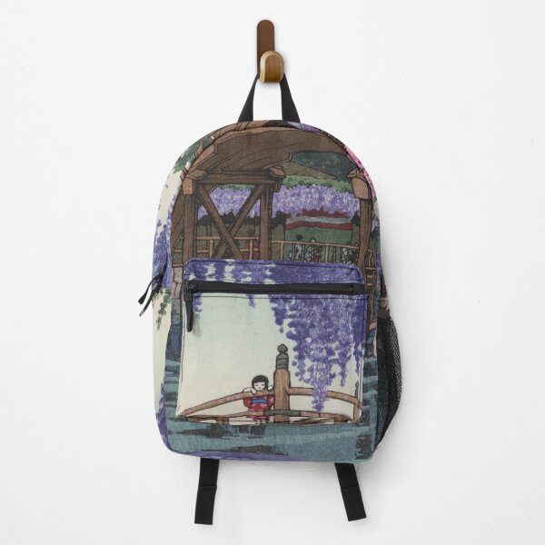 Item preview, Kawase Hasui Japanese Woodblock art Kawase Hasui Girl on Bridge designed and sold by TeeARTHY.