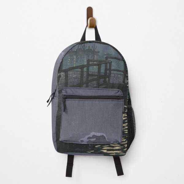 Item preview, Kawase Hasui Harbor at Night, Otaru designed and sold by TeeARTHY.