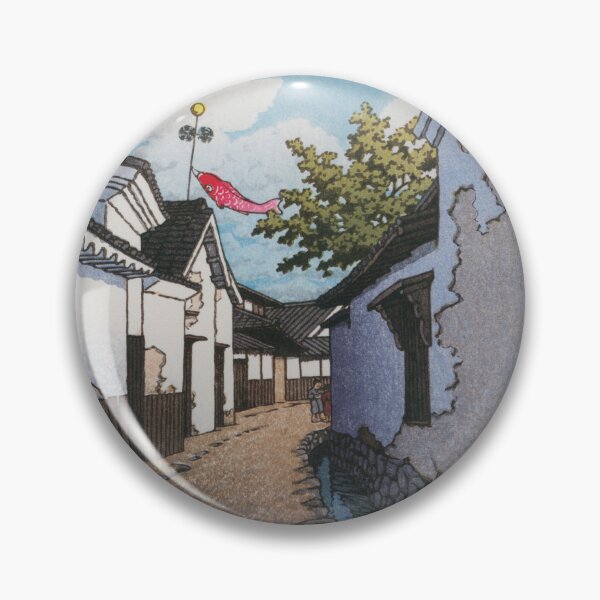 Item preview,  Kawase Hasui  Koinobori Carp Banner in Toyohama, Kagawa Prefecture, 1948 designed and sold by TeeARTHY.